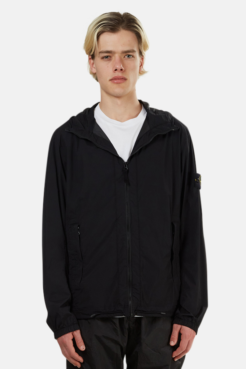 Stone Island Skin Touch Packable Nylon Jacket Black on Garmentory