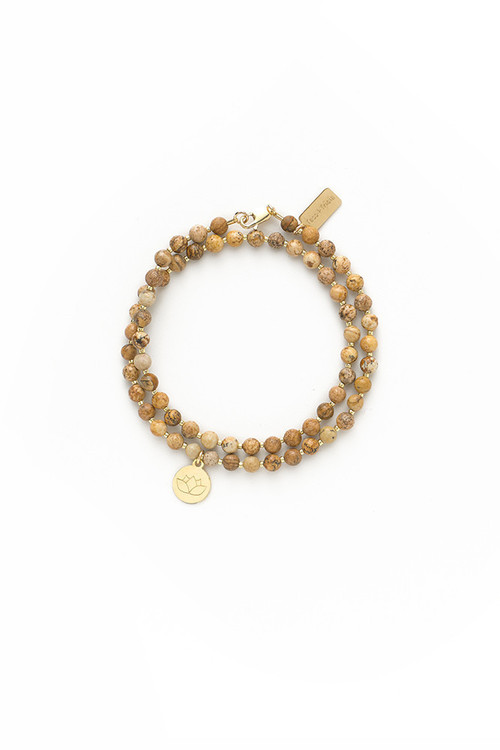 Tess + Tricia Lotus Wrap Bracelet Tess + Tricia Lotus Wrap Bracelet
