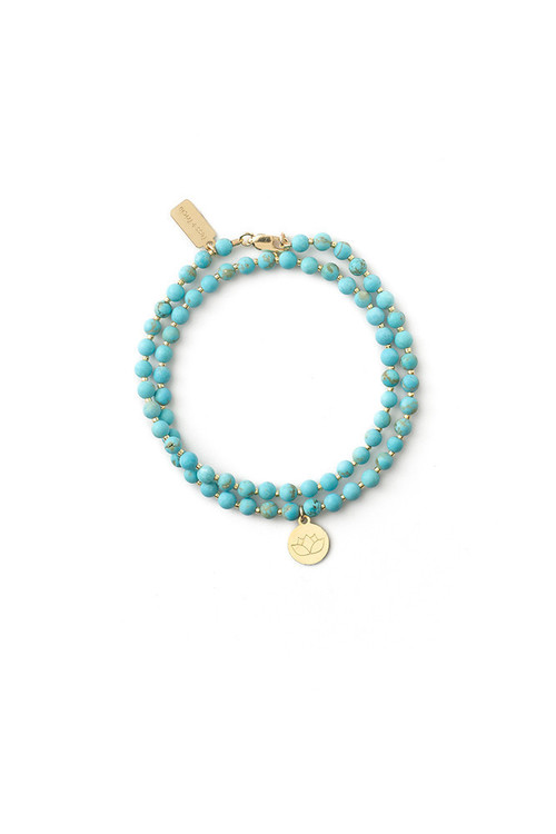 Tess + Tricia Lotus Wrap Bracelet Tess + Tricia Lotus Wrap Bracelet