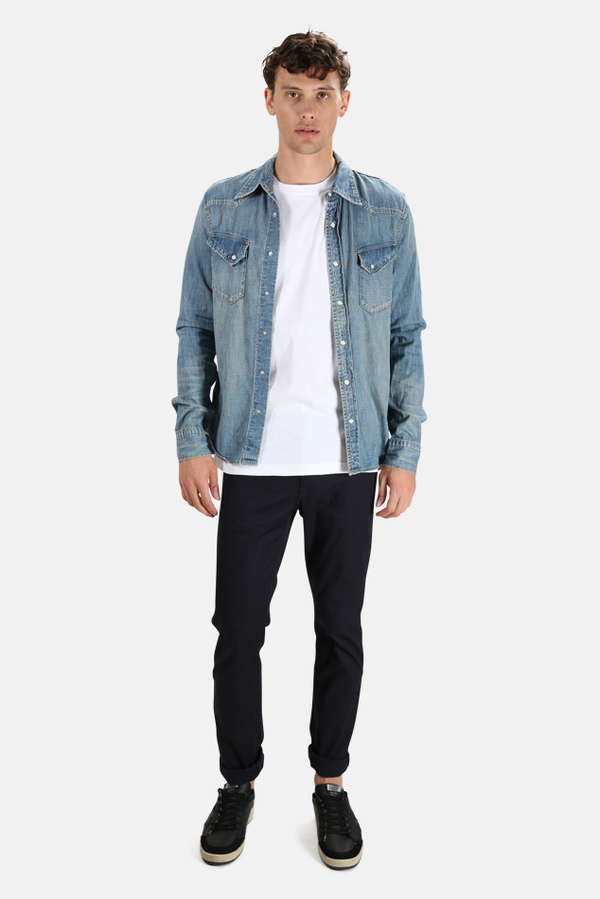 Remi Relief Denim Western Shirt | Garmentory