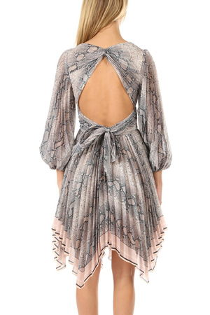 strapless open back dress Zimmermann // Pink & Multicolour Floral Sheer Ruffled Corsage Dress – VSP  Consignment