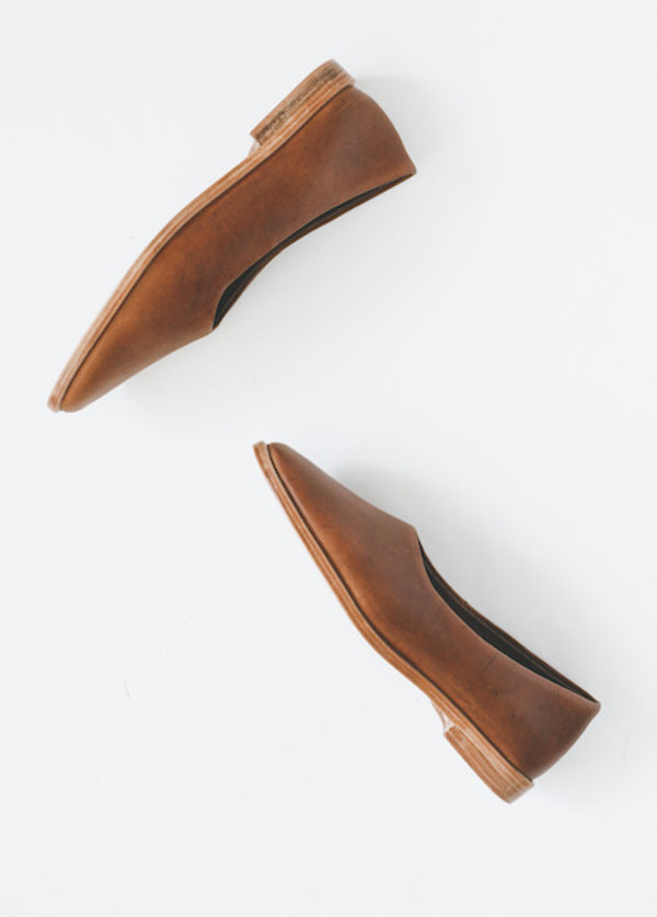 Osborn Clarity Flats in Greyci Brown Leather Garmentory
