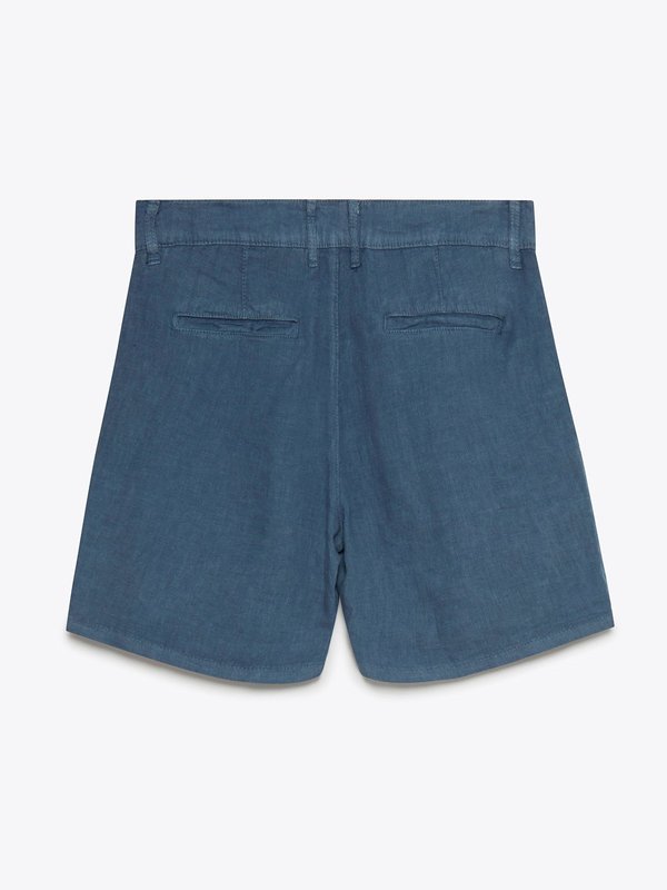 Wax London Holm Shorts - Folkestone Grey Linen Wax London Holm Shorts - Folkestone Grey Linen