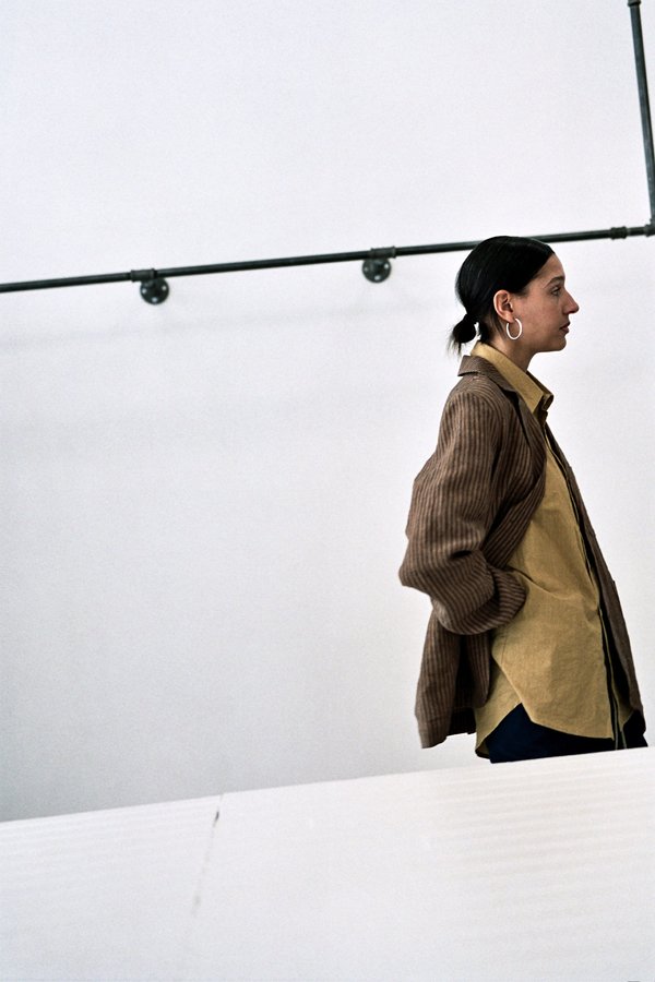 Frank Leder Cotton Blazer - Bark