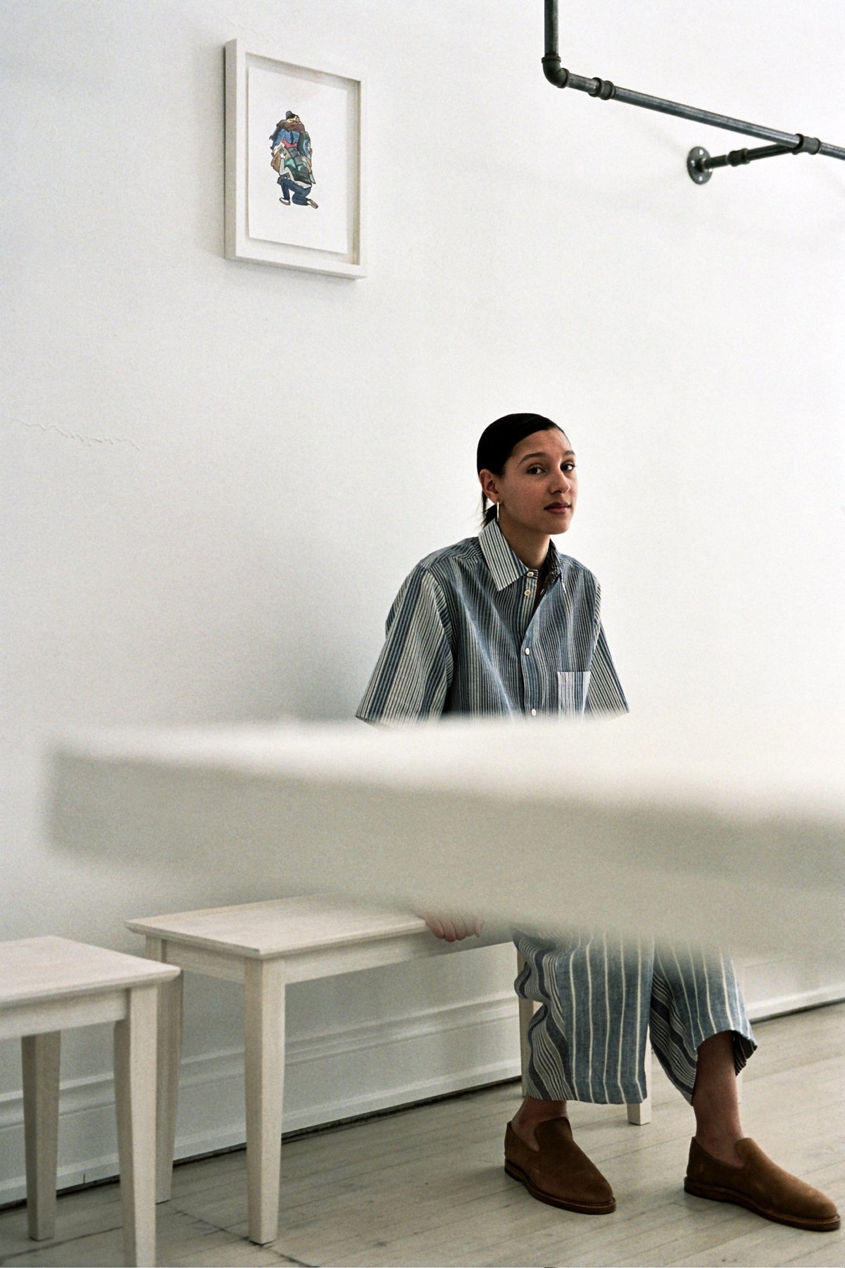 Frank Leder VFE Short Sleeve Shirt Mix - Stripe - Image 3 of 8