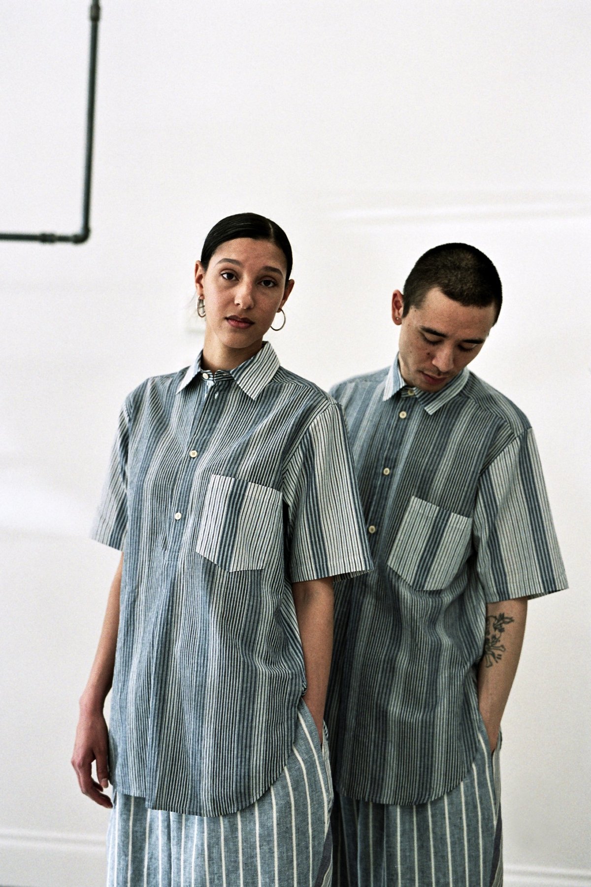 Frank Leder VFE Short Sleeve Shirt Mix - Stripe - Image 4 of 8