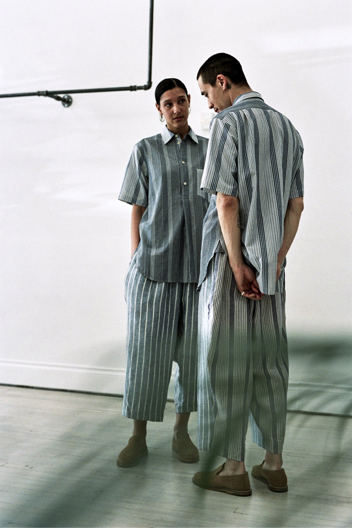 Frank Leder VFE Short Sleeve Shirt Mix - Stripe - Image 7 of 8