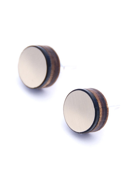Asorti Stud Earrings (Gold Circle) Asorti Stud Earrings (Gold Circle)