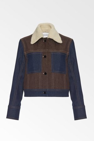 color block denim jacket