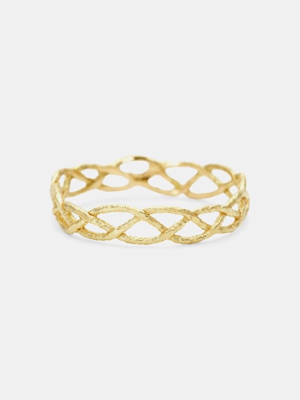 Satomi Kawakita satomi braided ring - 18k yellow gold | Garmentory