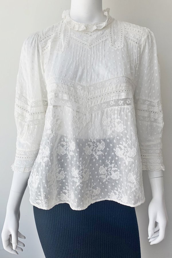 LoveShackFancy Shelly Top - White LoveShackFancy Shelly Top - White
