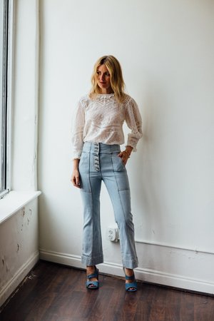 LoveShackFancy Shelly Top - White LoveShackFancy Shelly Top - White