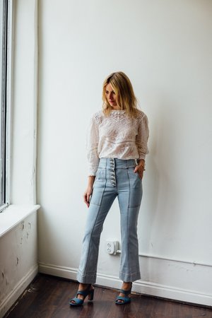 LoveShackFancy Shelly Top - White LoveShackFancy Shelly Top - White