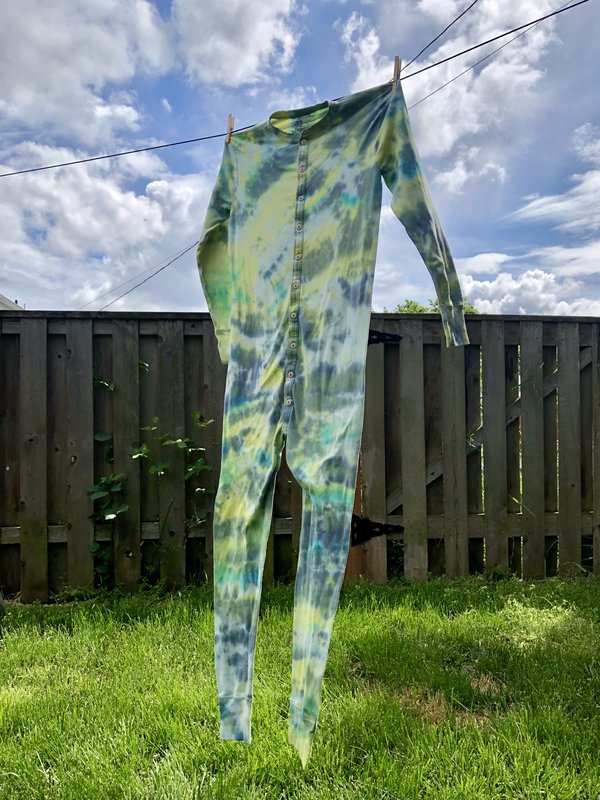 tie dye union suit