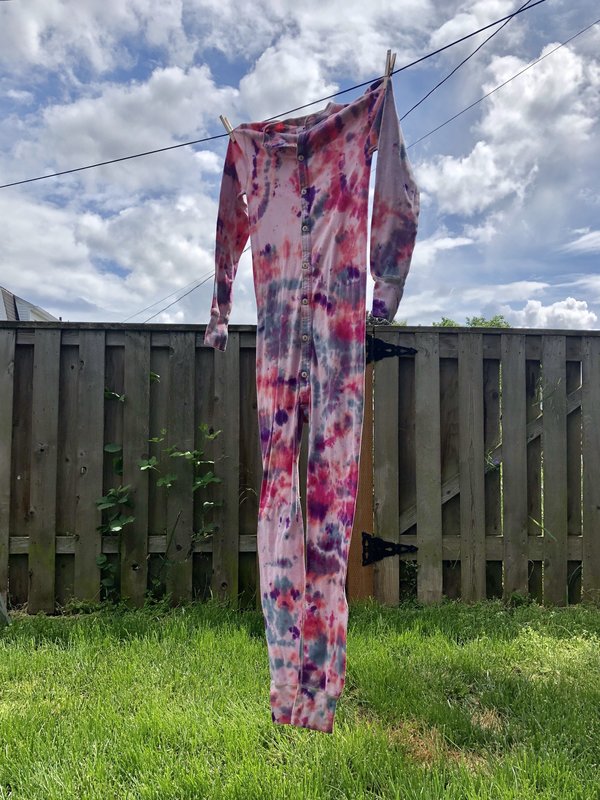 tie dye union suit