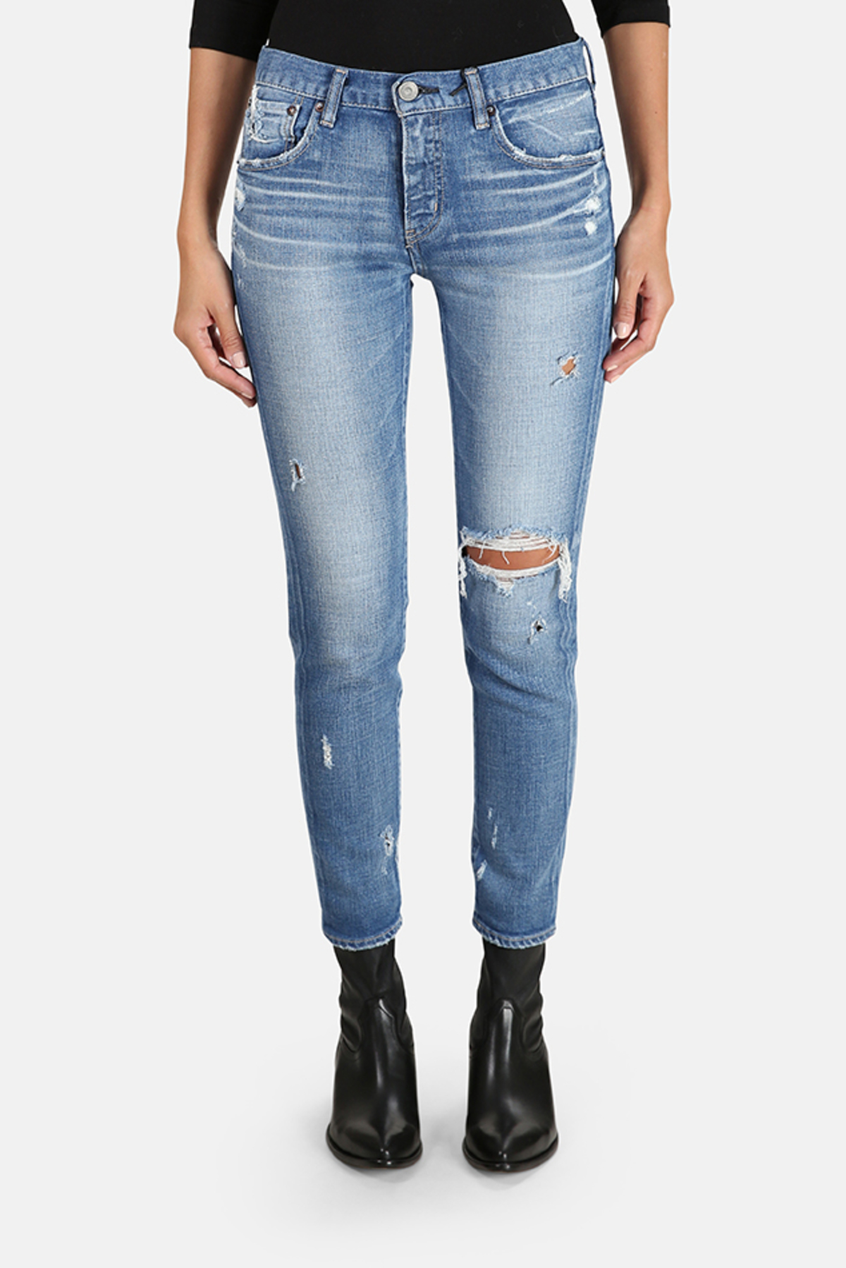 Moussy Vintage Helendale Skinny Jeans - Light Blue | Garmentory