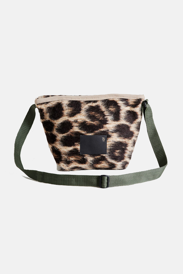 R13 Mini Messenger Bag Leopard White Garmentory