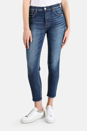 Women's Moussy Vintage Cameron Skinny Jeans in Blue, Size 28 | Garmentory