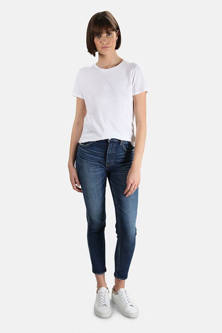 Women's Moussy Vintage Cameron Skinny Jeans in Blue, Size 28 | Garmentory