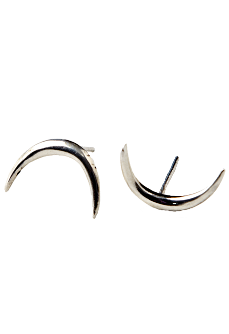 Echoes of Culture - Crescent Studs Silver Echoes of Culture - Crescent Studs Silver