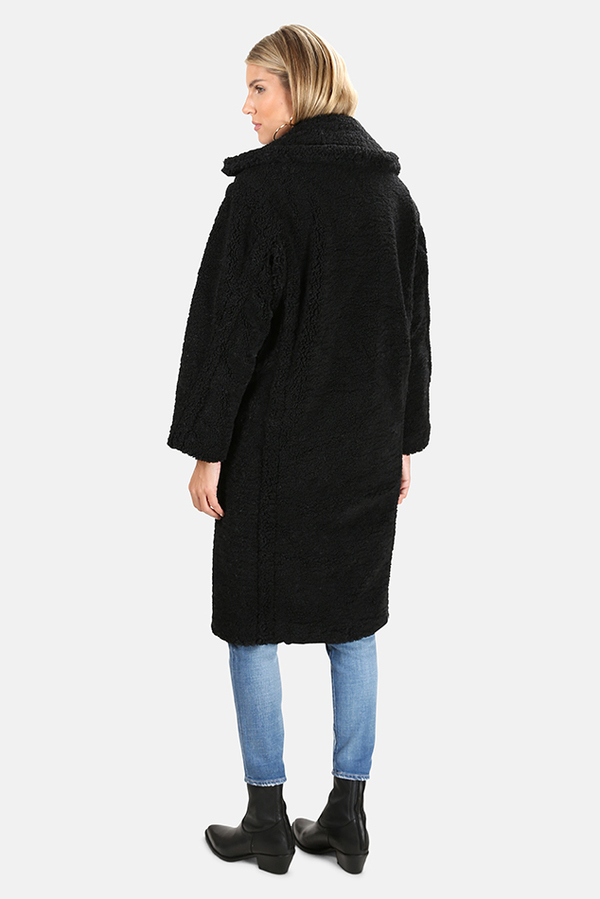 Apparis Daryna Faux Shearling Coat Black