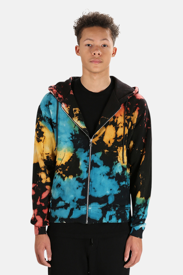 Men's Cotton Citizen Bronx Zip Hoodie Sweater in Chromatic Blast, Size XL Garmentory