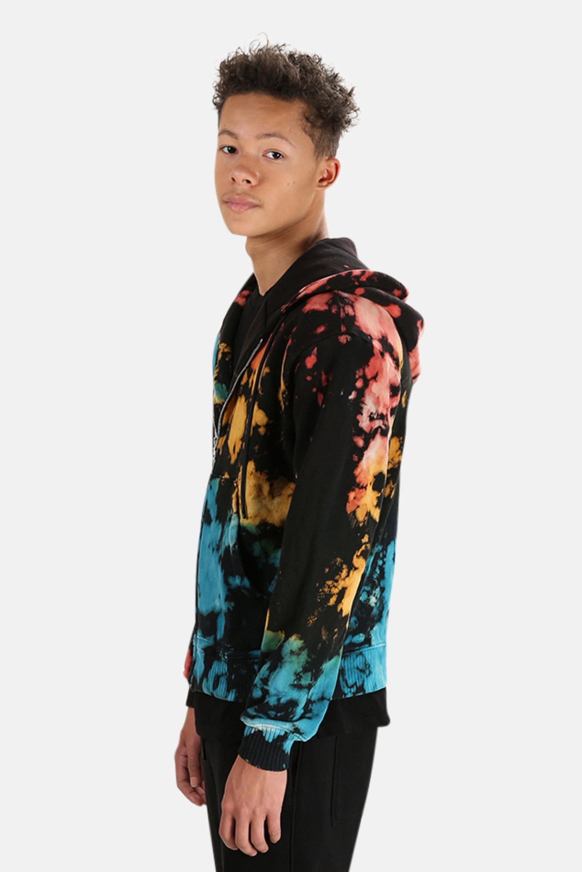 Men's Cotton Citizen Bronx Zip Hoodie Sweater in Chromatic Blast, Size XL Garmentory