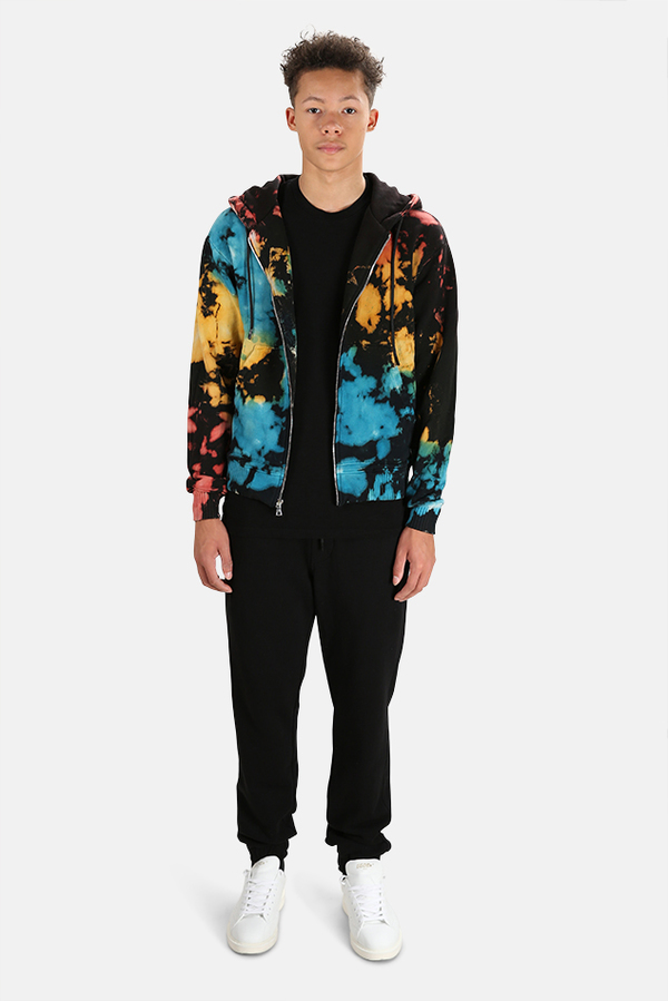 Men's Cotton Citizen Bronx Zip Hoodie Sweater in Chromatic Blast, Size XL Garmentory