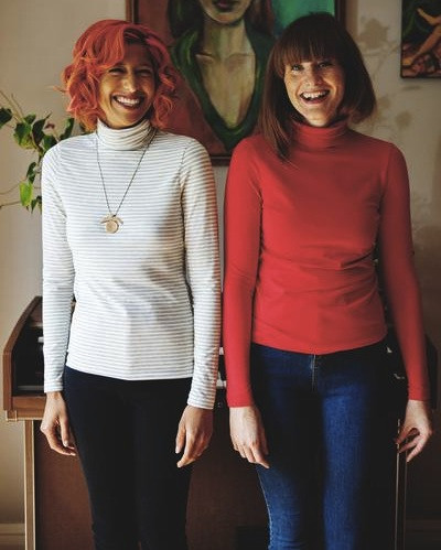 Betina Lou Viviane Turtleneck (Ivory & Grey Stripes) Betina Lou Viviane Turtleneck (Ivory & Grey Stripes)
