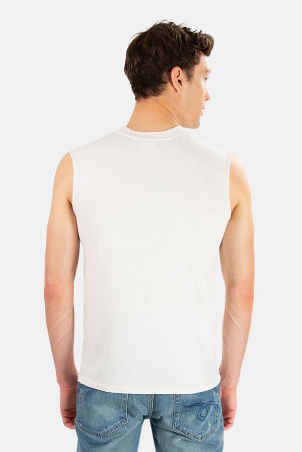 White M39599353 100% COTTON Distressed Muscle Tank Top NEW M L XL VINCE White M39599353 100% COTTON Distressed Muscle Tank Top NEW M L XL VINCE