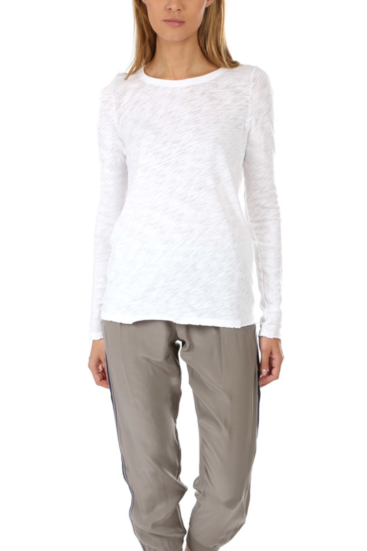 ATM Slub Jersey Long Sleeve Tee Shirt White Garmentory