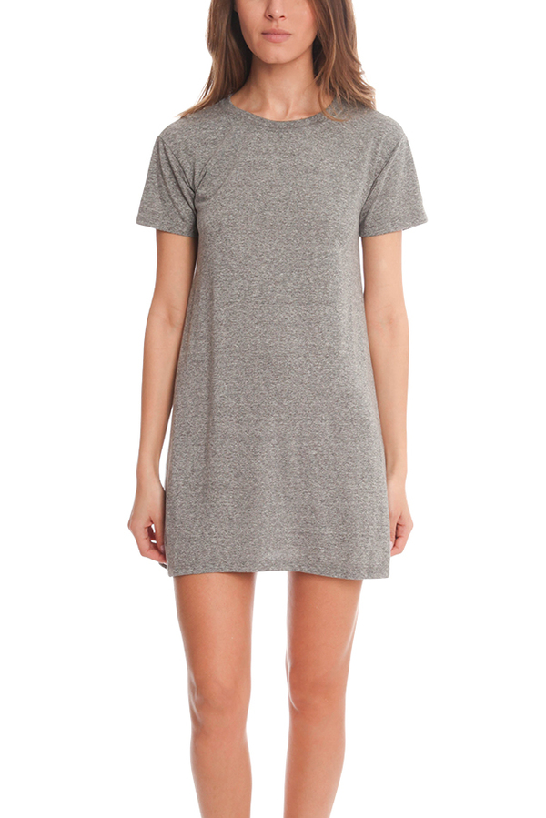Current/Elliott The Knit T-Shirt Dress - Heather Grey | Garmentory Current/Elliott The Knit T-Shirt Dress - Heather Grey | Garmentory
