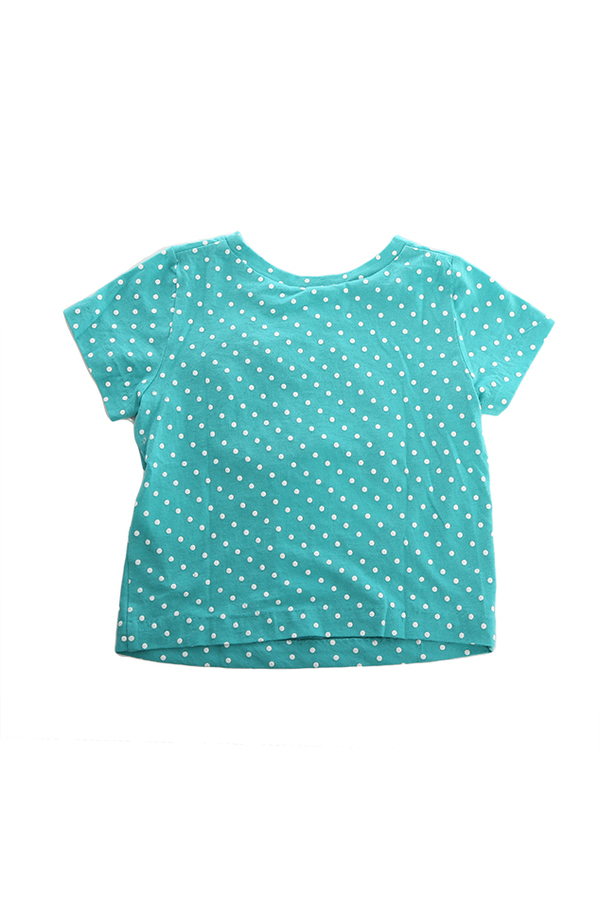 kids 3.1 Phillip Lim Kids Raised Polka Dot Bow T-Shirt - Turquoise kids 3.1 Phillip Lim Kids Raised Polka Dot Bow T-Shirt - Turquoise
