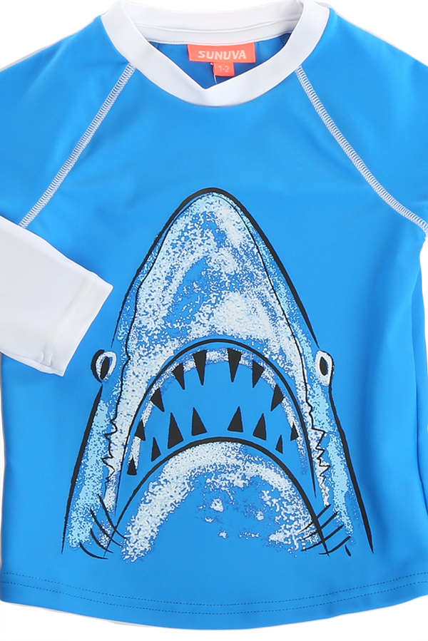 Kids Sunuva UPF 50+ Rash Guard - Blue Kids Sunuva UPF 50+ Rash Guard - Blue
