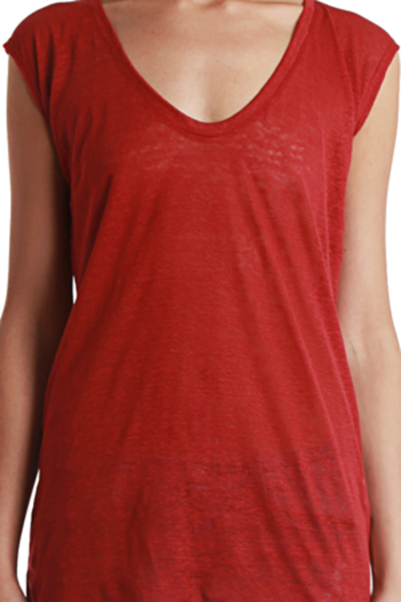Giada Forte Scoop Neck T-Shirt - Ruby