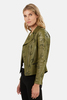 Lucien Pellat-Finet Perforated Skull Leather Jacket - Green - Thumbnail 2
