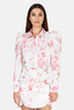 For Love & Lemons Saratoga Floral Blouse - Pink Floral - Thumbnail 2