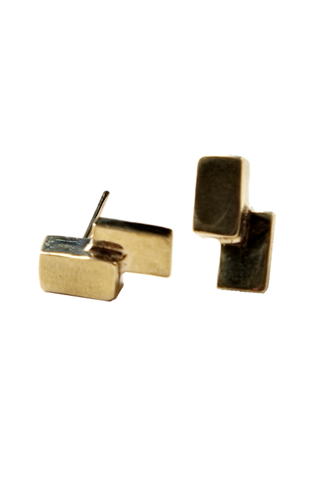 The Things We Keep - Tate Studs Brass The Things We Keep - Tate Studs Brass