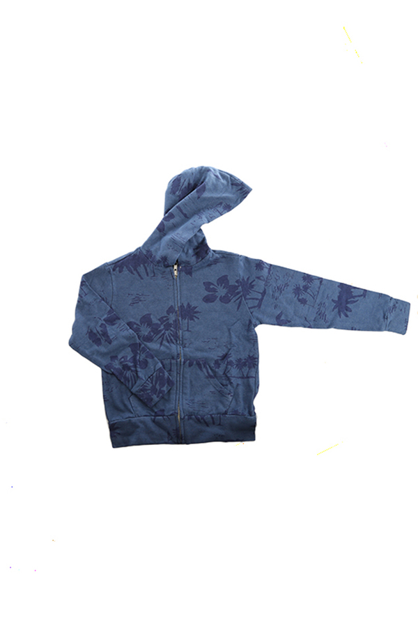 Kids Monrow Zip Hoody - Blue Hawaiian Kids Monrow Zip Hoody - Blue Hawaiian