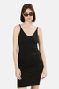 T by Alexander Wang Detail Stitch Stretch Dress - Black - Thumbnail 2