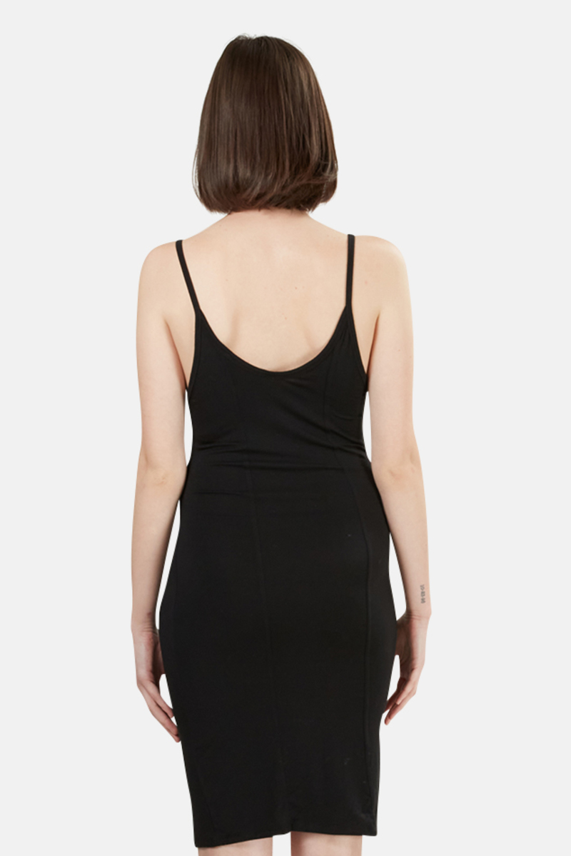 T by Alexander Wang Detail Stitch Stretch Dress - Black