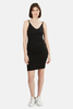 T by Alexander Wang Detail Stitch Stretch Dress - Black - Thumbnail 1