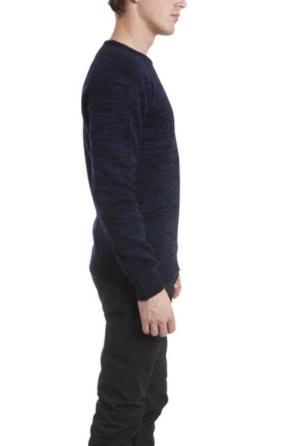 Hentsch Man Melange Sweater - Navy Hentsch Man Melange Sweater - Navy