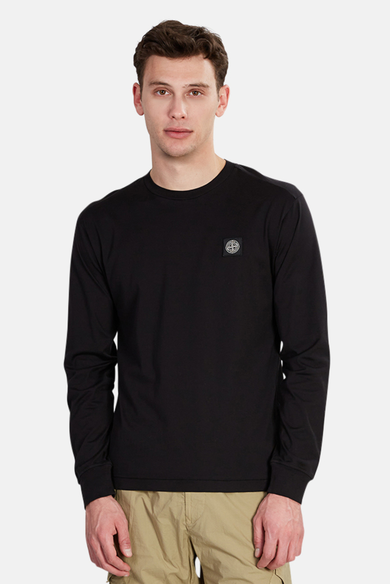 Stone  ストーンアイランドLong Sleeve Tee M Stone Island Long Sleeve T-Shirt - Black | Garmentory