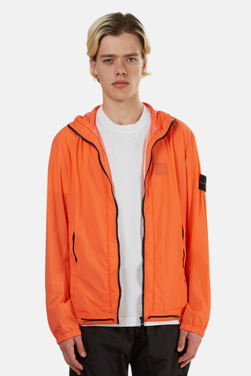 Stone Island Skin Touch Packable Nylon Jacket - Lobster Red