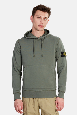stone island hoodie olive green