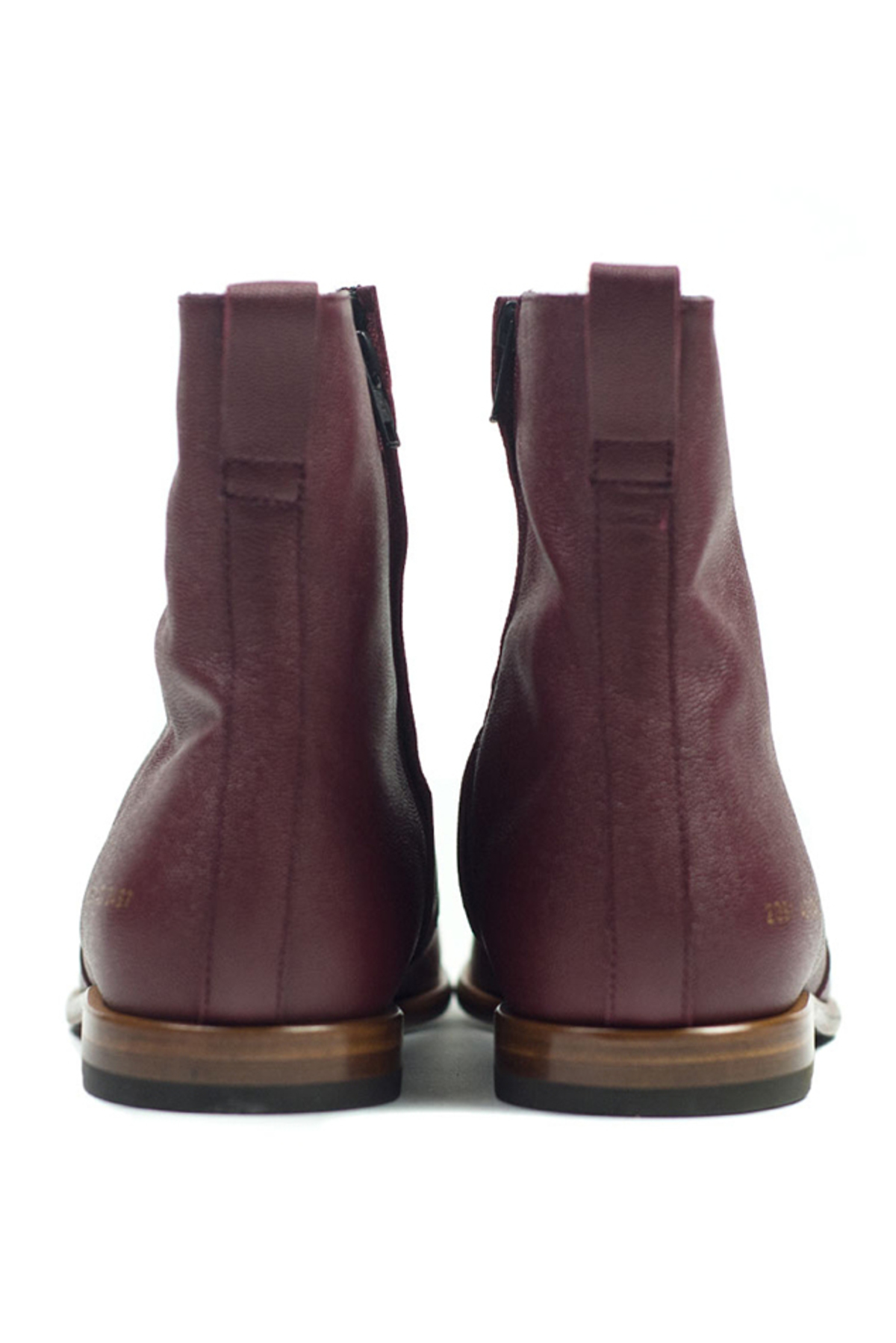 OXBLOOD ROBERT GELLER X COMMON PROJECTS LEATHER CHELSEA BOOT - Men’s Size 45 Common Projects X Robert Geller Boots Size 40 – I Miss You MAN main image 3