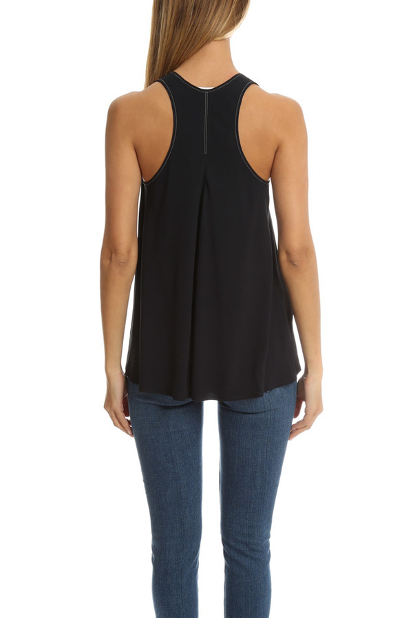 Helmut Lang Back Slit Tank - Navy Helmut Lang Back Slit Tank - Navy