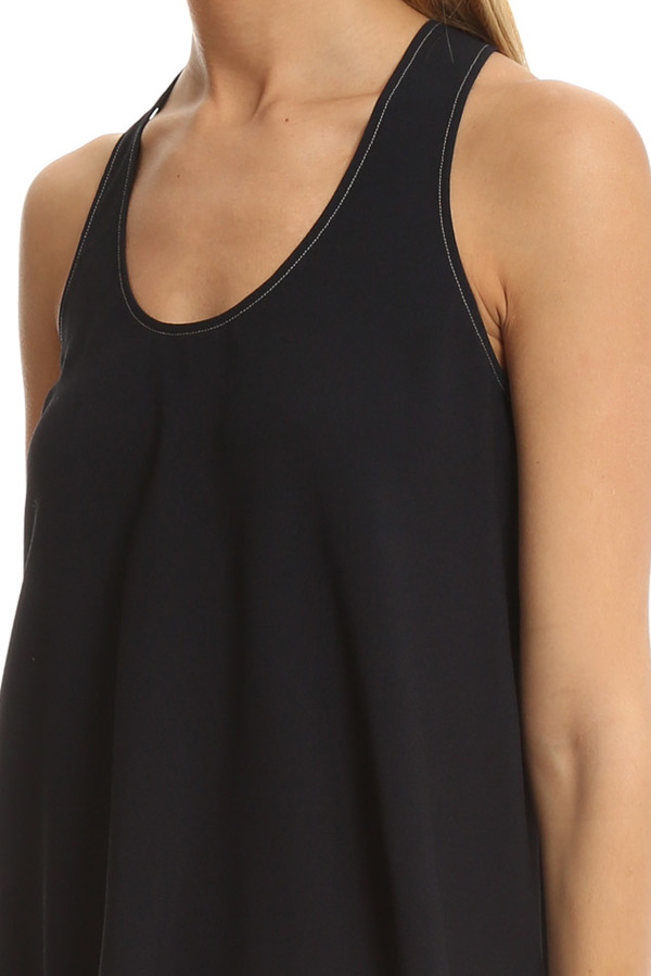 Helmut Lang Back Slit Tank - Navy Helmut Lang Back Slit Tank - Navy