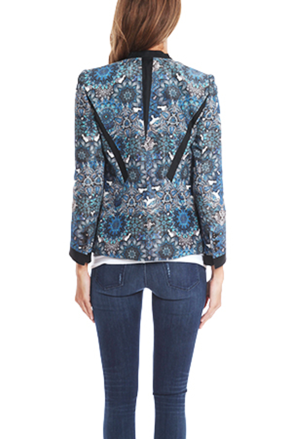 Helmut Lang Printed Blazer - Blue Multi Helmut Lang Printed Blazer - Blue Multi
